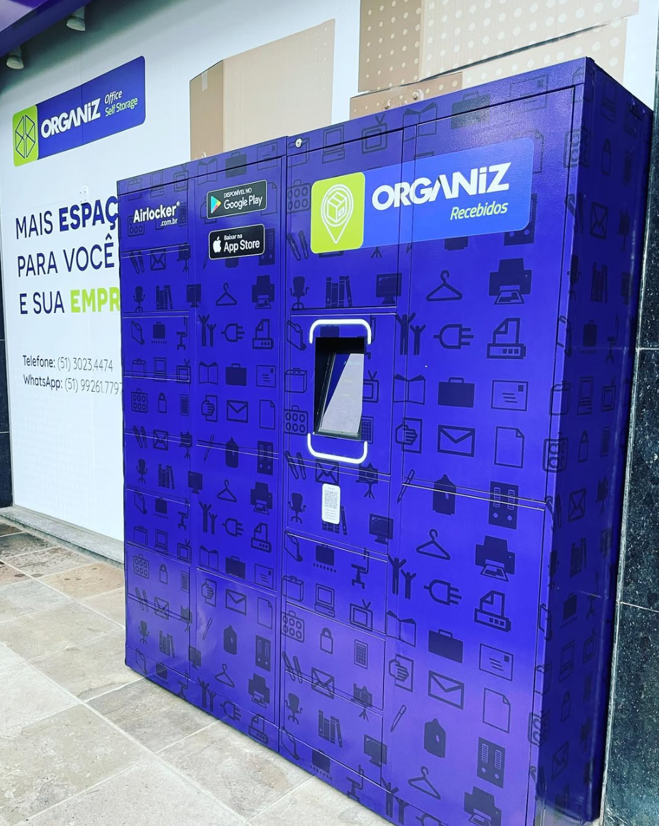 Armário Airlocker personalizado para recebimento de encomendas